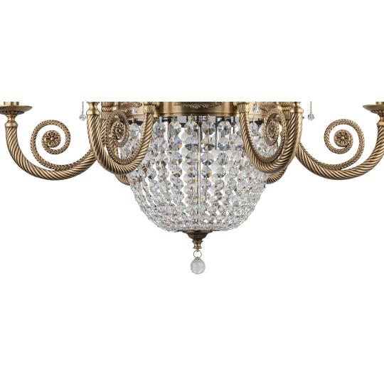 kristalovy luster antik mosadz luster tienidlo klasicky luxus vila zamok obcianske lampa osvetlenie obyvacka salon.jpg